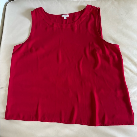 Talbots Tops - NWOT Red Chiffon Tank Top